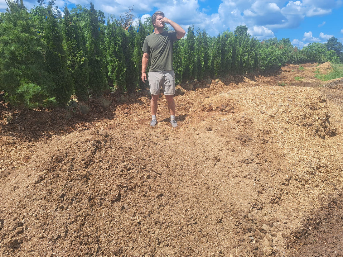 One of our many many manure piles on our farm, Dry Ridge KY, 05182024